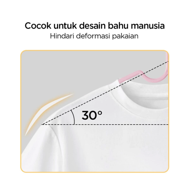 Miniso Lifestyle Trading Indonesia Miniso Cloth Hanger Cintre Simple 10 Pcs