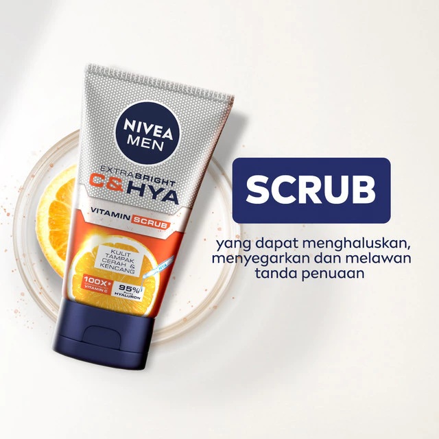 Beiersdorf Indonesia NIVEA MEN Extra Bright C&HYA Vitamin Face Scrub