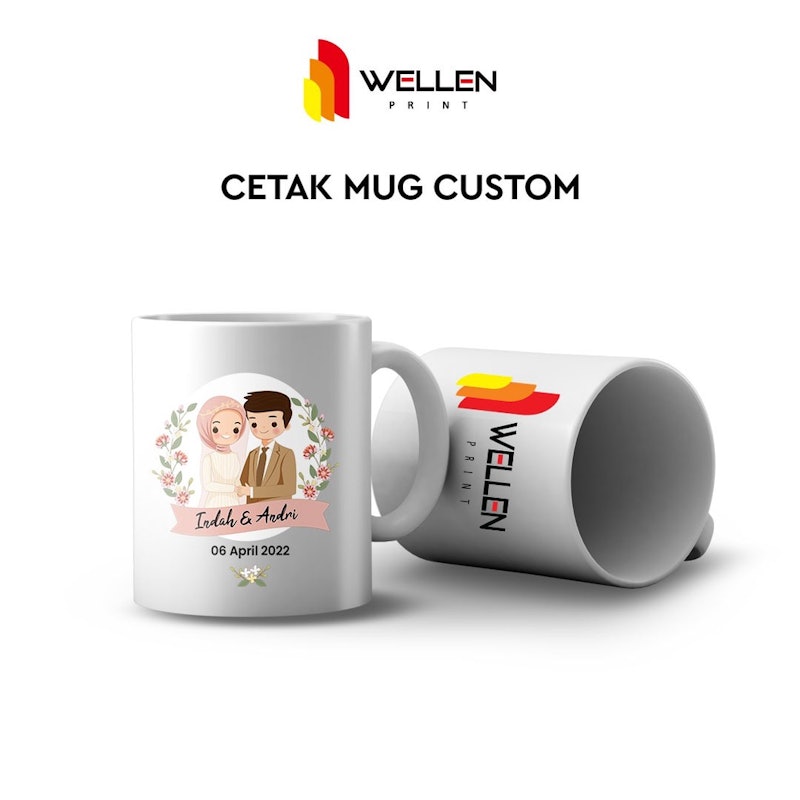 Wellen Print Mug Keramik Print Custom 2