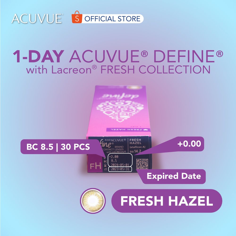 Johnson and Johnson Vision Care Acuvue Define® dengan Lacreon® Fresh Collection Fresh Hazel