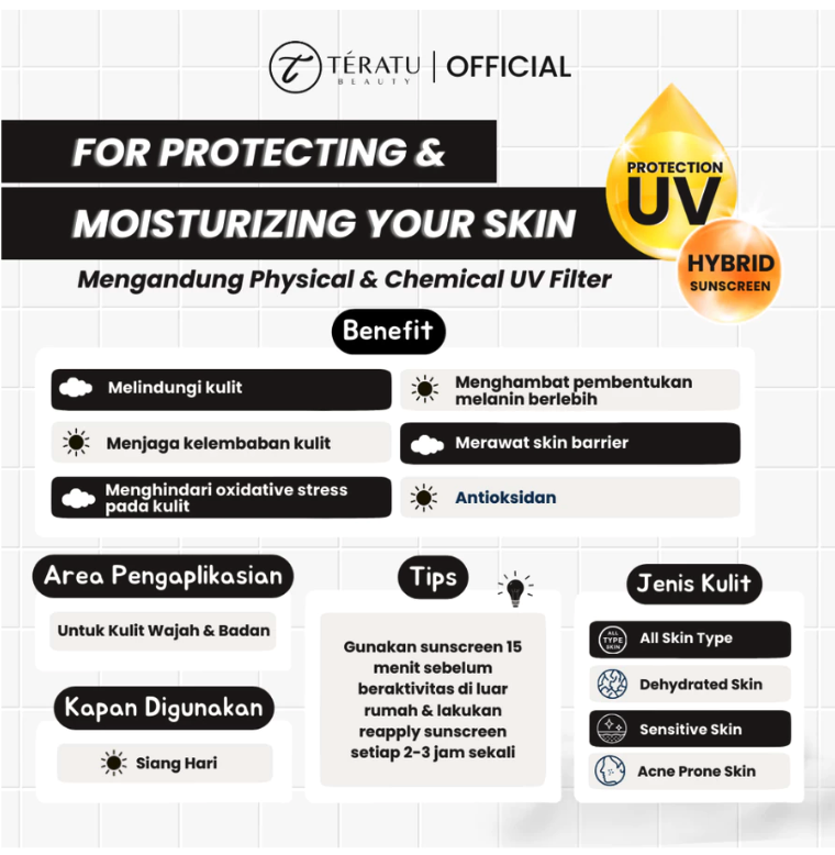 Fandi Universal Kosmekreasi Tératu Beauty UV Protect Moist Sunscreen