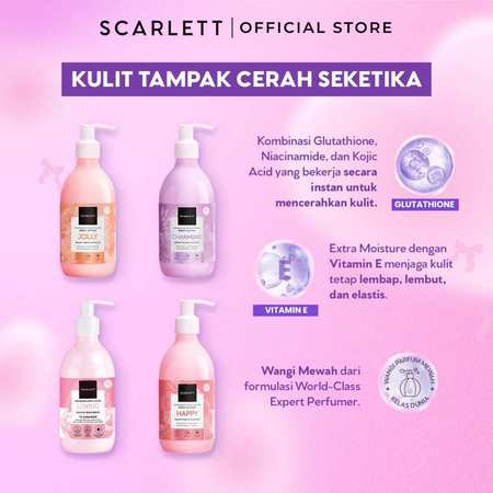 Opto Lingkar Sejahtera Scarlett Whitening 4in1 Bodycare Daily Routine Jolly Booster