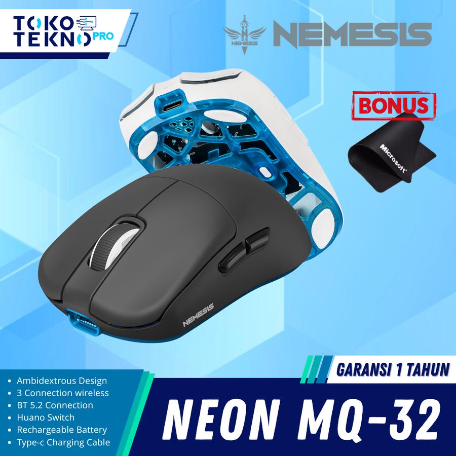 Klip Teknologi Indonesia NYK Nemesis Gaming Mouse Neon MQ32