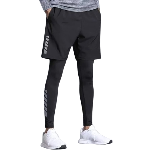 Kamb Men's Long Sport Leggings + Shorts