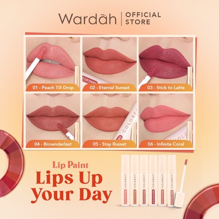 Wardah Colorfit Last All Day Lip Paint 04 Brownderlast 