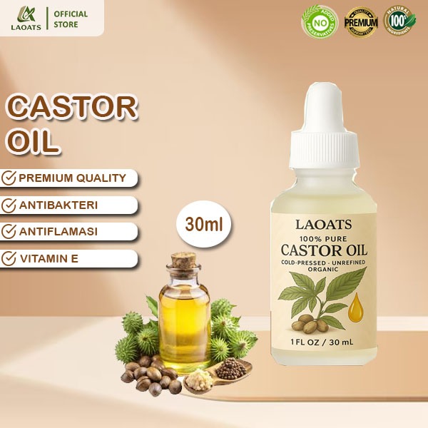 Laoats 100% Pure Castor Oil 