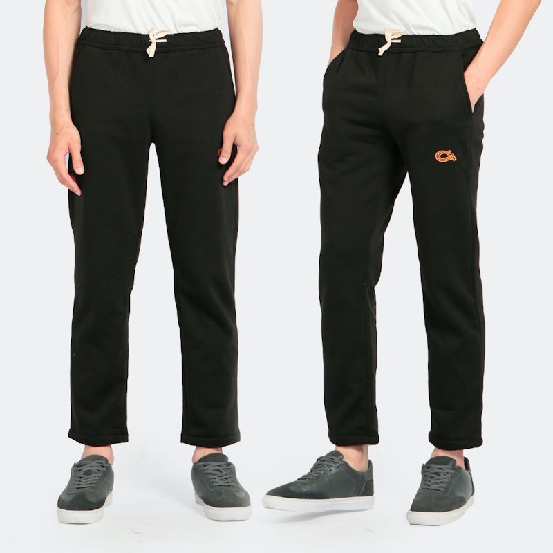 Celana Olahraga Jogger Black Sweatpants 1