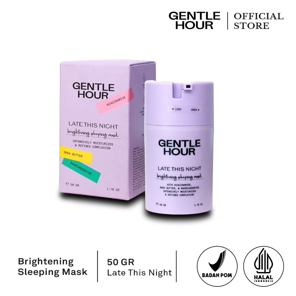 GENTLE HOUR Late This Night Brightening Sleeping Mask