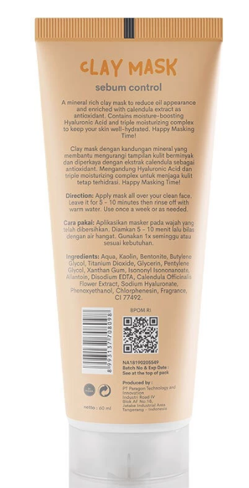 Paragon Technology and Innovation Emina Clay Mask Sebum Control