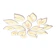 null CELOGLO Lampu Hias Plafon Simple Modern LED 3 Warna 15 Daun 1