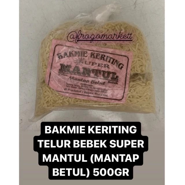 Bakmi The Best Super Mantul Bakmie Keriting Telur Bebek