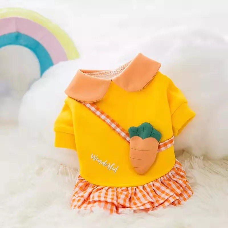 Baju Kucing Anabul Cantik Tas Wortel dan Bunga 3