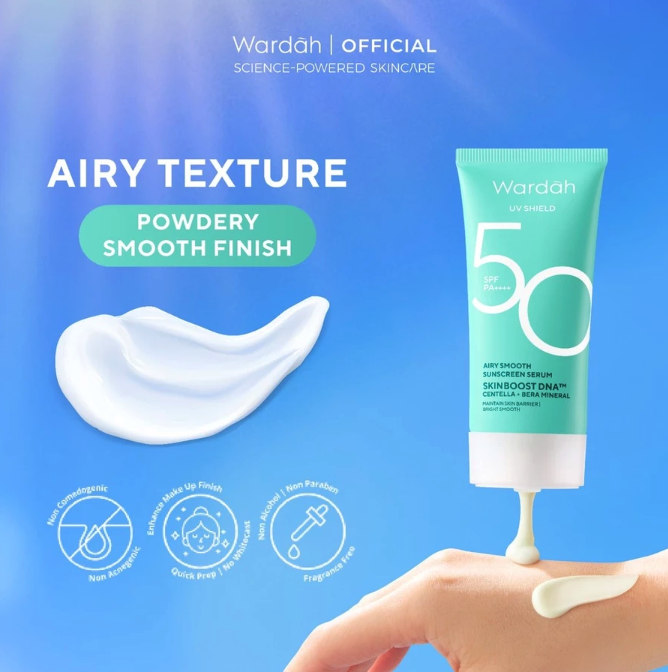  Paragon Technology and Innovation Wardah UV Shield Airy Smooth Sunscreen Serum SPF 50 PA++++