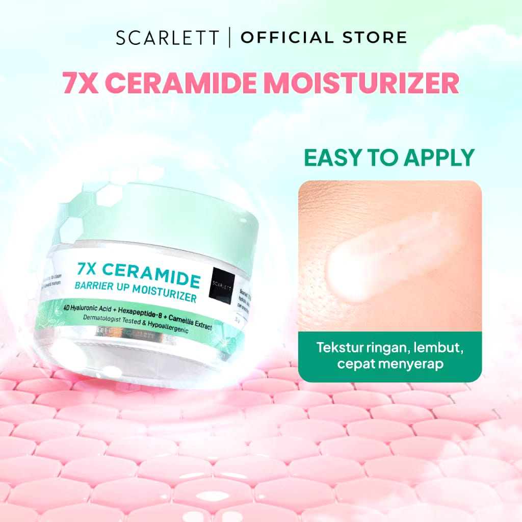 Opto Lingkar Sejahtera Scarlett Whitening 7x Ceramide Barrier Up Moisturizer