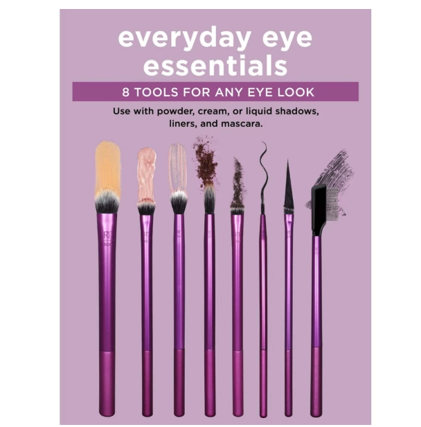 Real Techniques Real Techniques Everyday Essential Eye Makeup Brush Set 1991