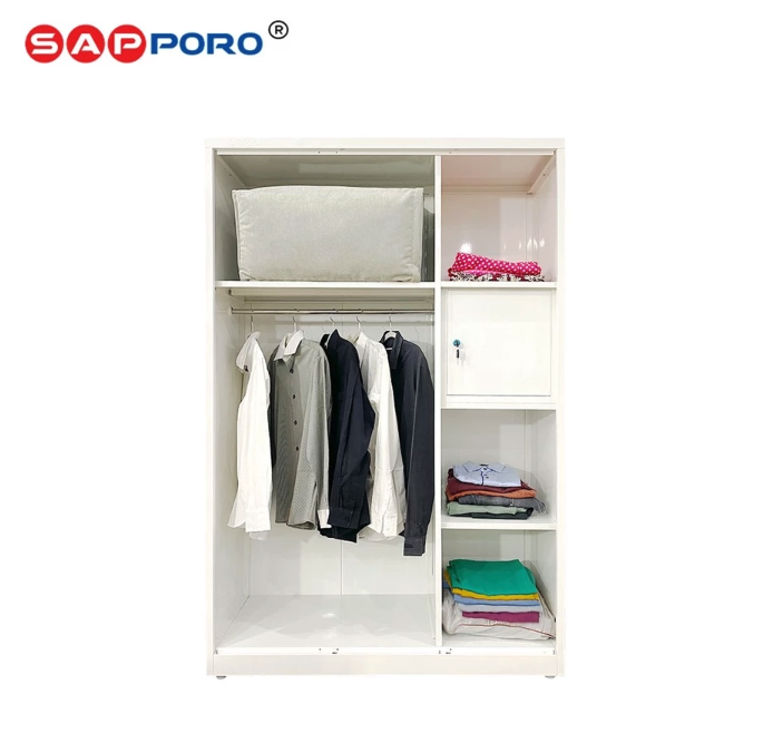 Sapporo Furniture SAPPORO BOLOGNA Lemari Pakaian Besi 3 Pintu