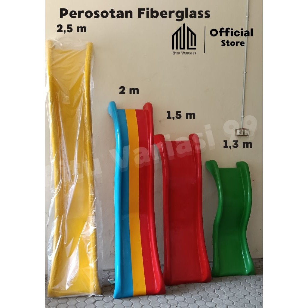  Seluncuran Anak Fiberglass dengan Tangga