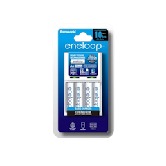 Eneloop Charger Kit + 4 Battery Rechargeable AA