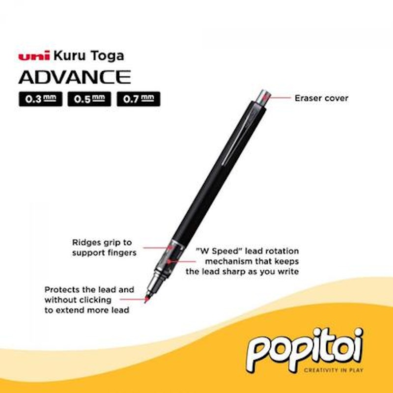 UNI Kuru Toga Mechanical Pencil Advance 3