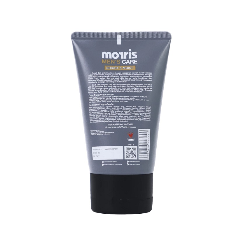 Aroma Prima Livindo Morris Men's Care Bright and Moist Face and Beard Wash