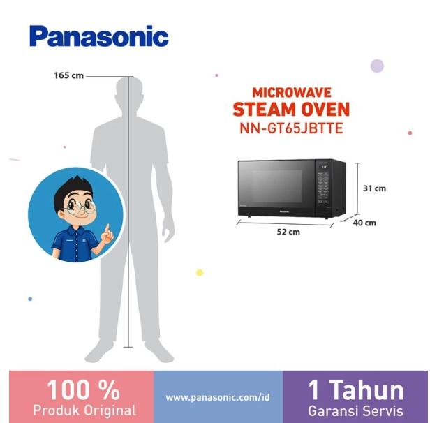 Panasonic Gobel Indonesia Panasonic Microwave Grill Series Inverter NN-GT65JBTTE