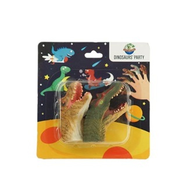 New Canna Dinosaur Finger Hand Puppet Two Pack
