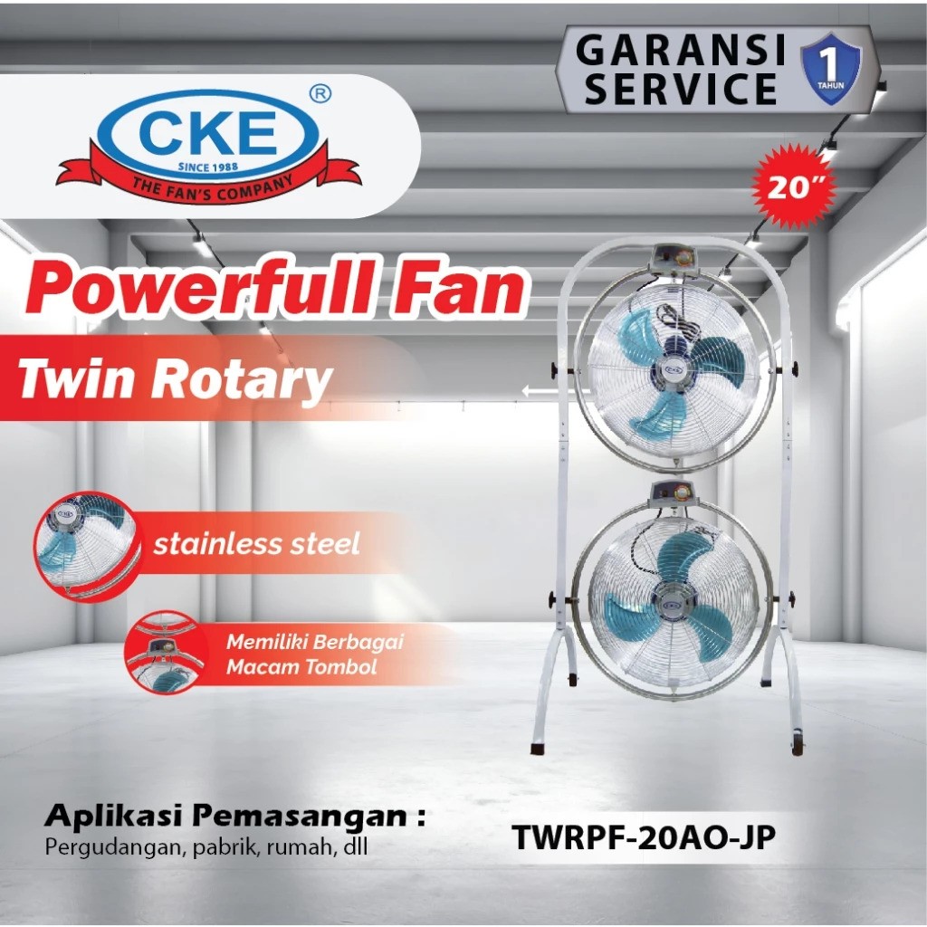 Industrial Multi Fan CKE Powerfull Fan Twin Rotary TWRPF-20AO-JP