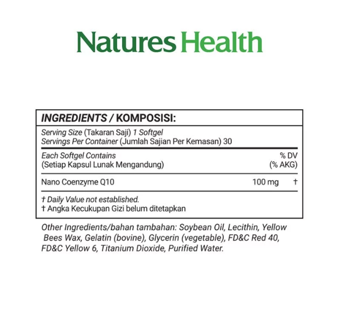 Natures Health Nano CoQ10 100 mg 2