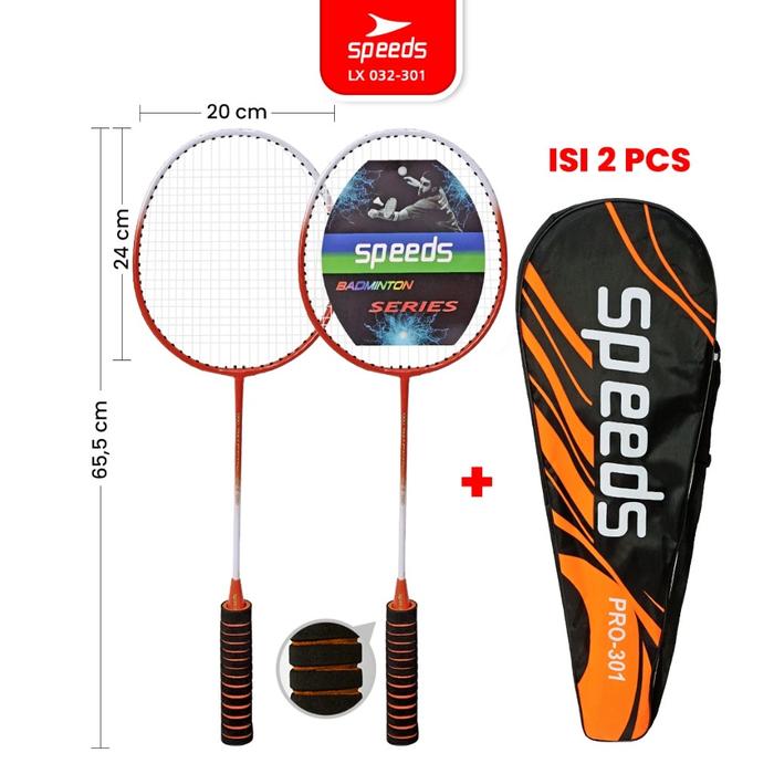 Speeds Raket Badminton 1 Set 2