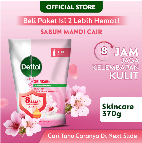 Reckitt Benckise Dettol Sabun Mandi Cair Skincare Anti Bakteri