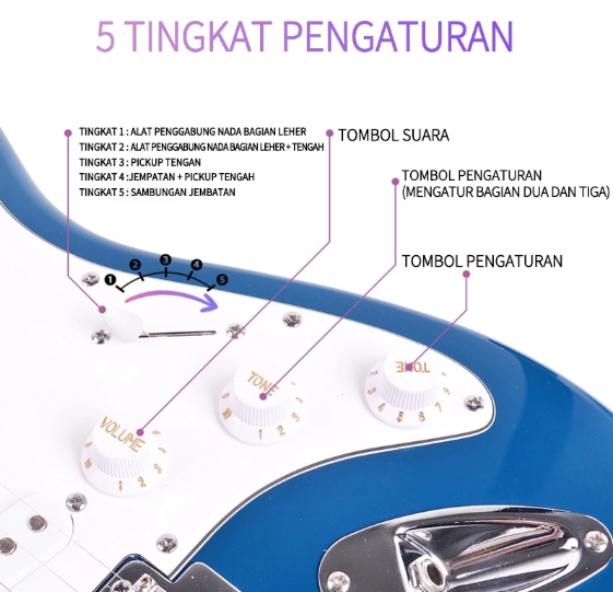 Benston Music Gitar Elektrik Profesional  4