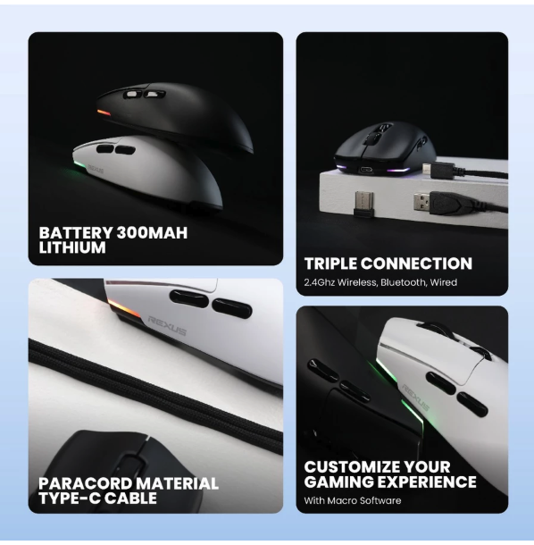 Rexus Rexus ARKA IV Mouse Gaming Wireless RX-115