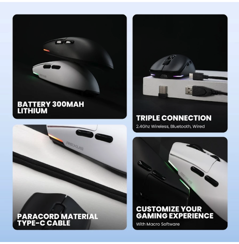 Rexus ARKA IV Mouse Gaming Wireless 3
