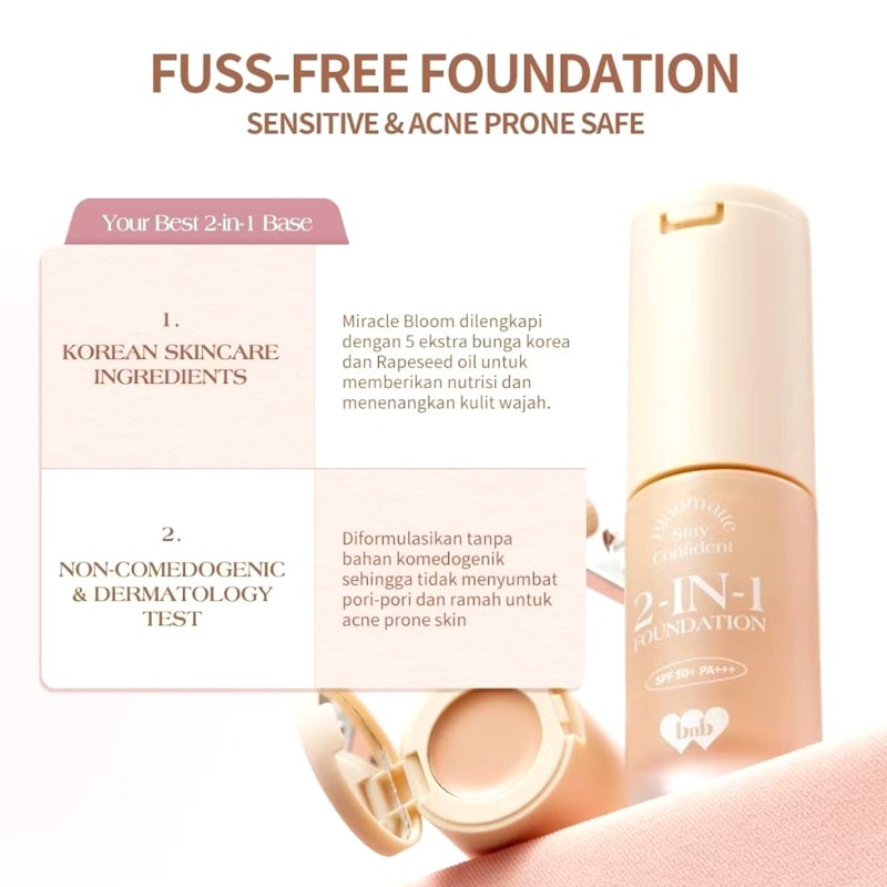 Bloomatte Stay Confident 2-in-1 Foundation 3