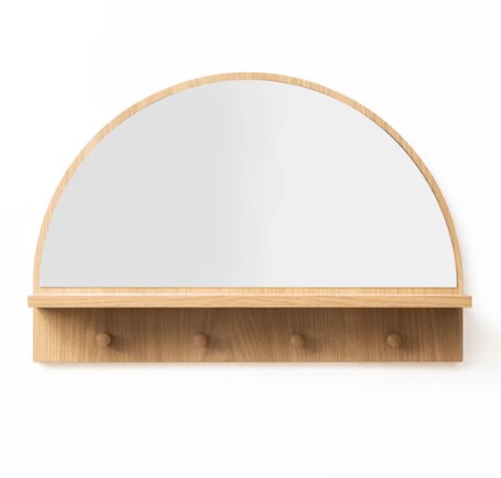 Dekoruma Kato Halfmoon Mirror dengan Ambalan