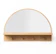 Heim Studio Dekoruma Kato Halfmoon Mirror dengan Ambalan 1