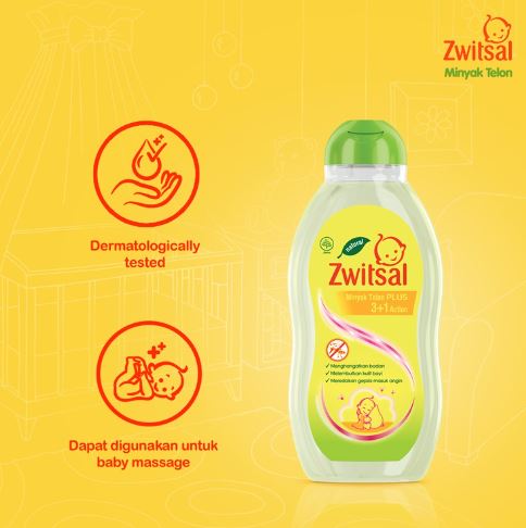 Unilever Zwitsal Minyak Telon Plus 3+1 Action