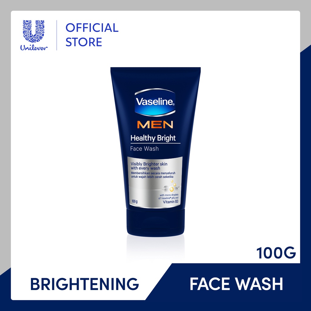 Unilever Vaseline Men Face Healthy White Face Wash