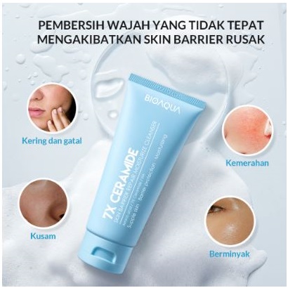 Permata Indo Kav BIOAQUA 7X Ceramide Skin Barrier Repair Moisturize Cleanser