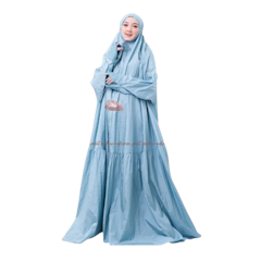 Pusat Mukena Indonesia Mukena Dewasa Travelling Jumbo 2in1 Abaya Safira