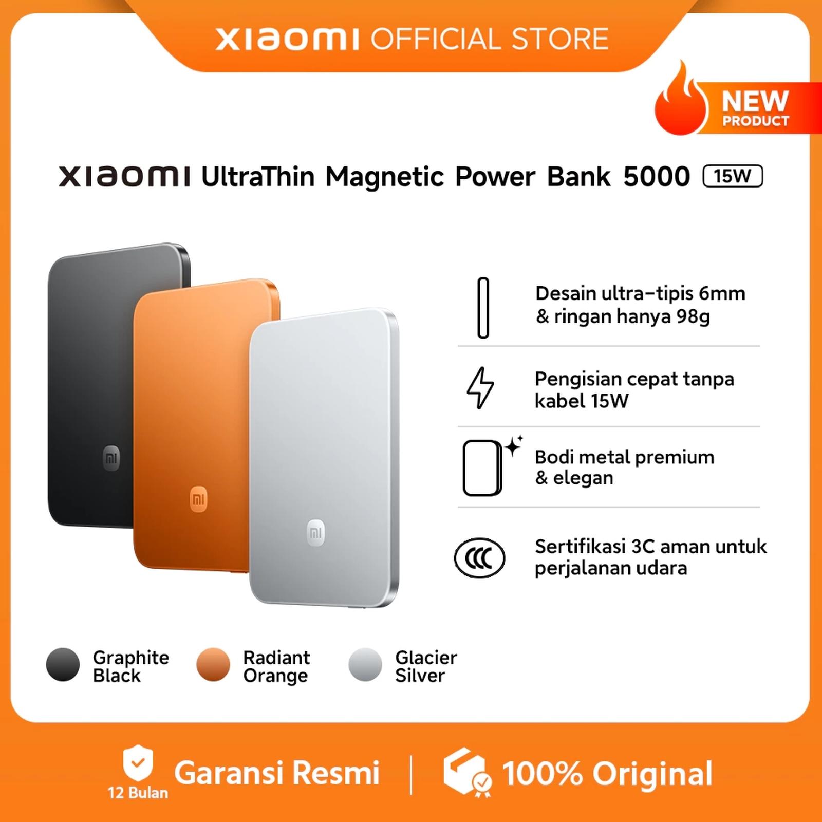 UltraThin Magnetic Power Bank 5000 15W 5