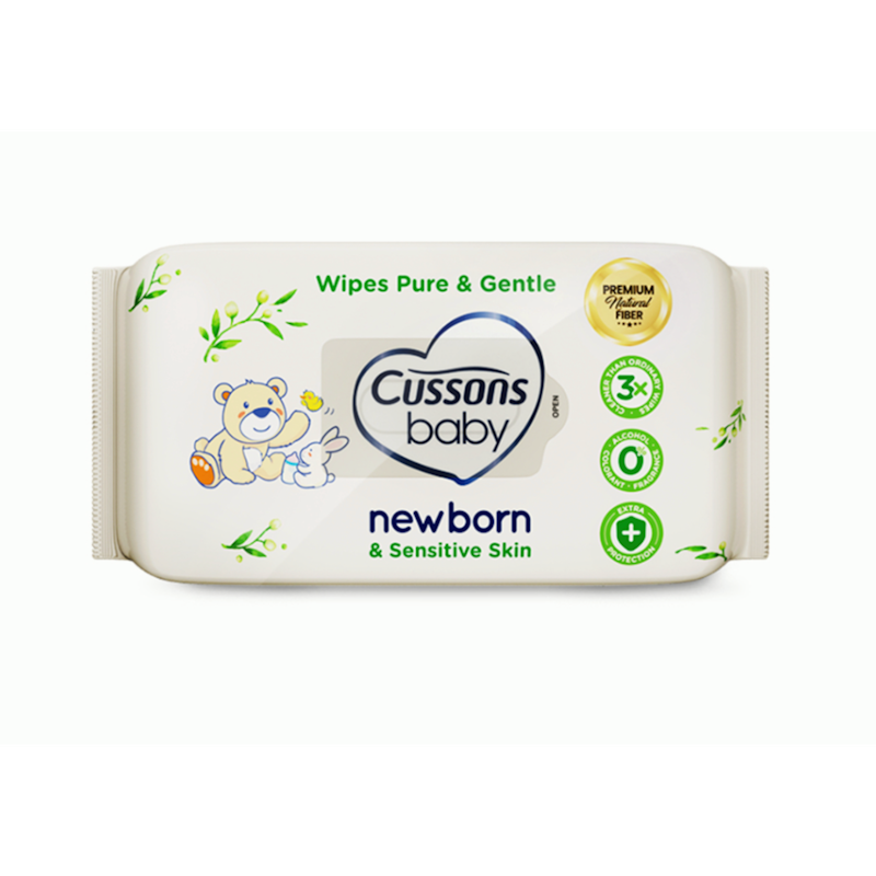 Wipes Pure & Gentle Newborn & Sensitive Skin 1