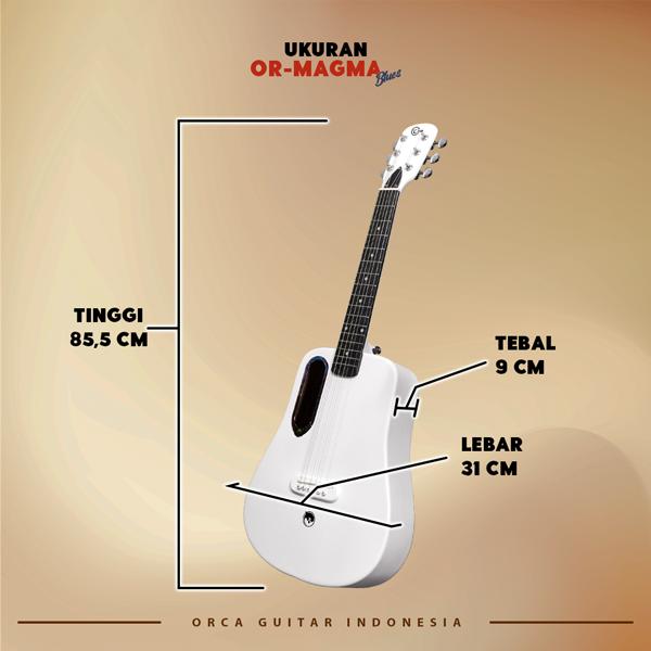 ORCA Or-Magma Blues Gitar Akustik 3/4  4
