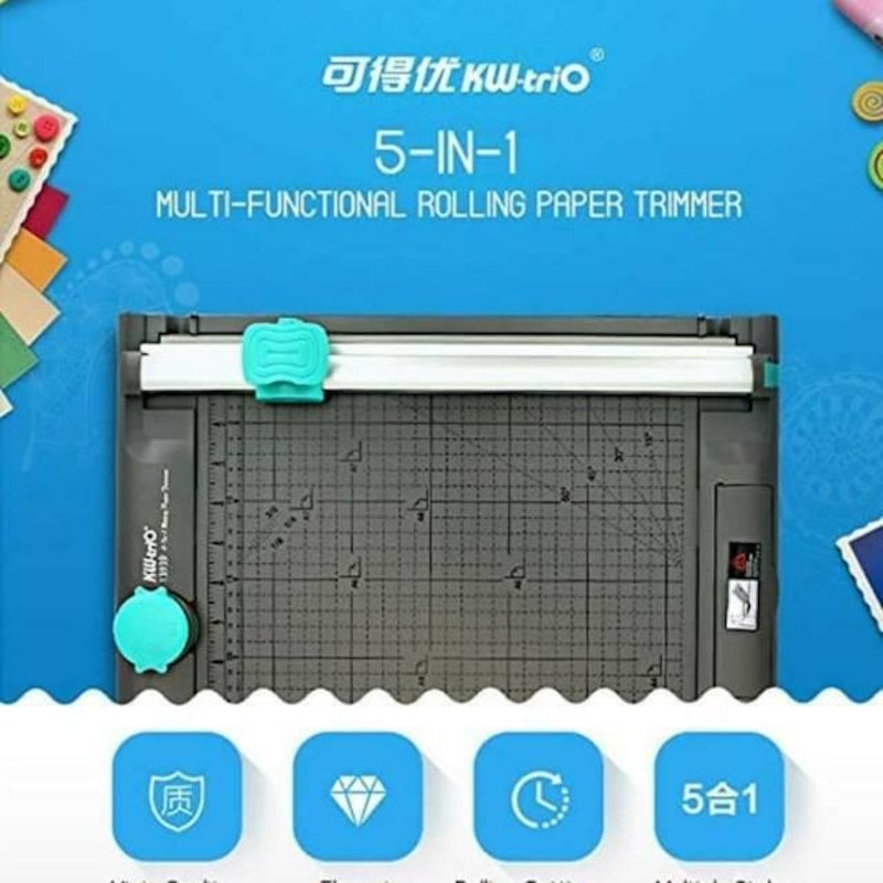 KW-triO 5-in-1 Rotary Paper Trimmer 5