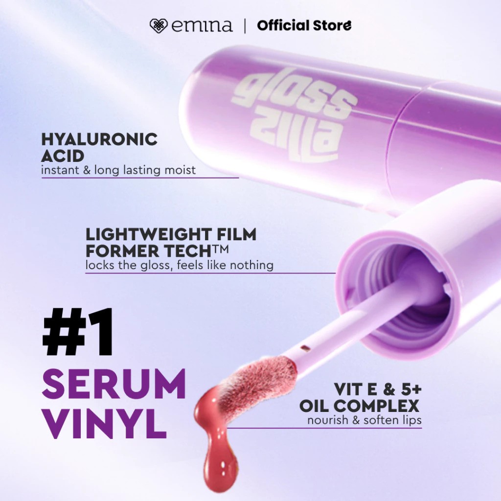 Glosszilla Lightweight Lip Jelly Vinyl 02 Tangerine Check 2