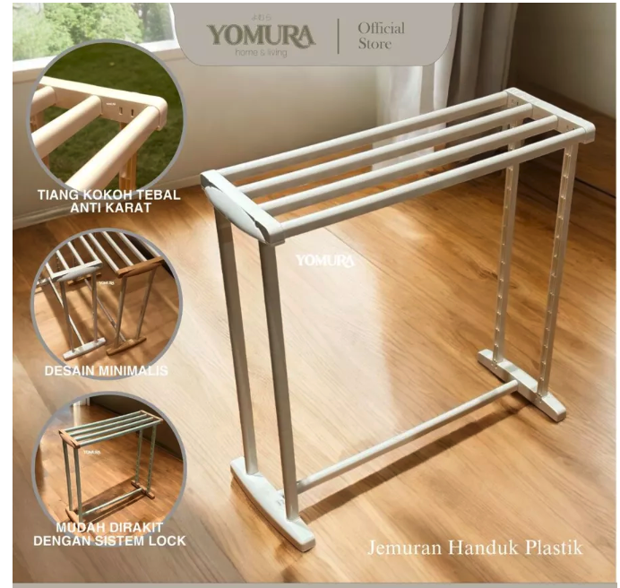 YOMURA Jemuran Handuk Plastik 2