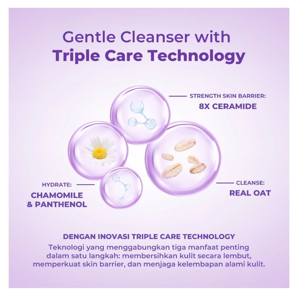 Facetology Innovation Technology Facetology Real Oat Triple Oat Facial Gel Cleanser