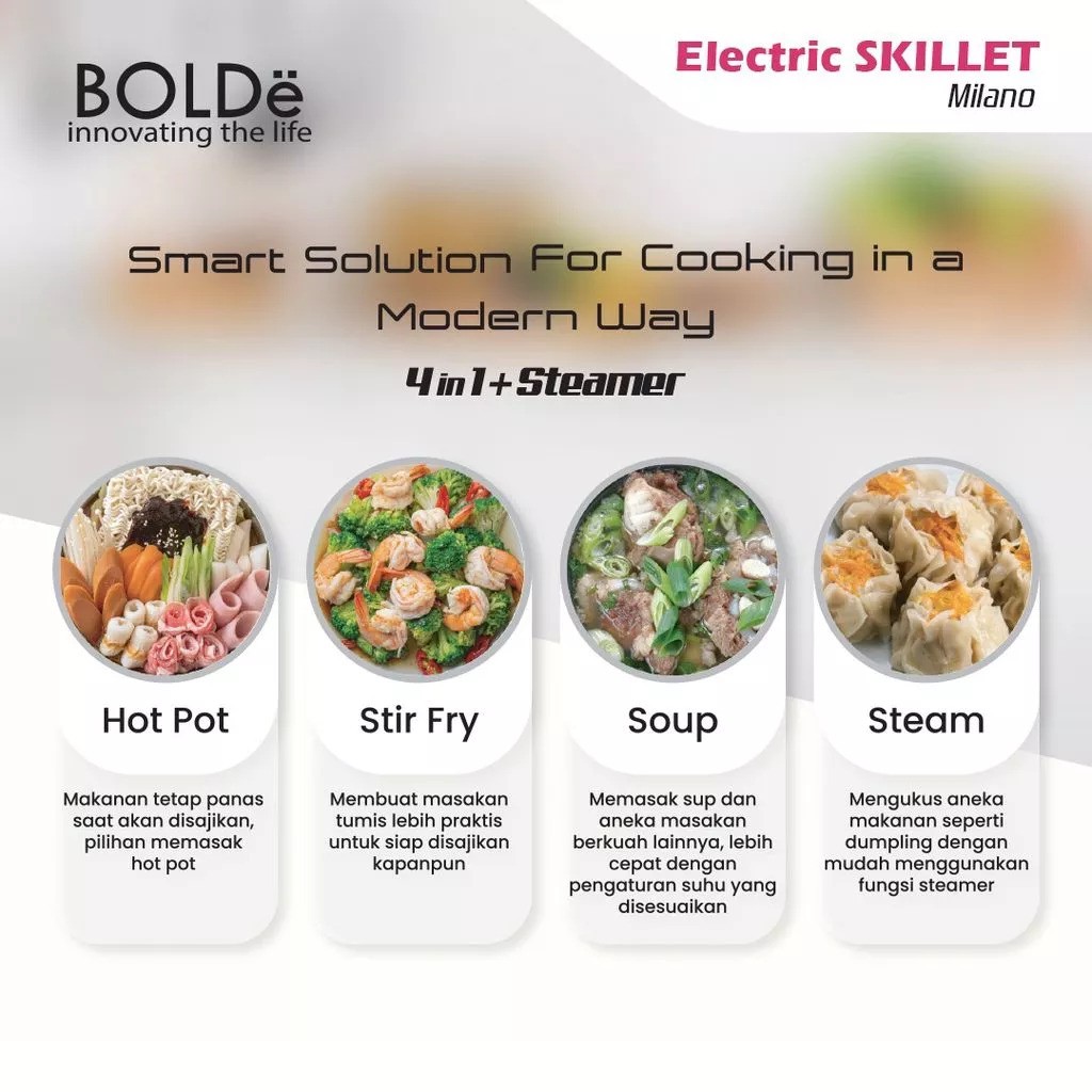 Bolde Inovasi Global BOLDë Electric Skillet Milano