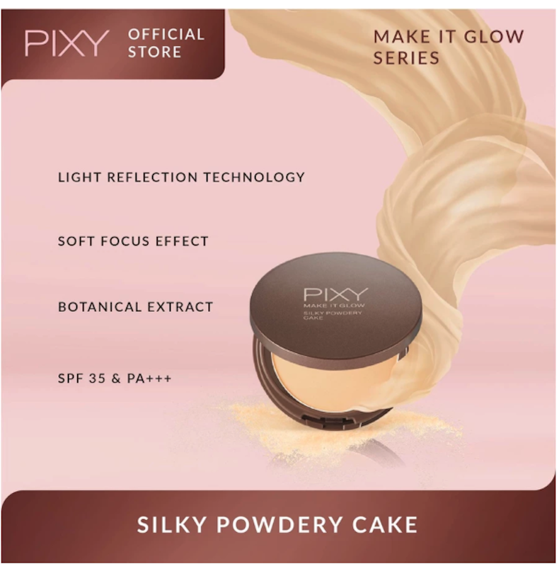 PIXY Make It Glow Silky Powdery Cake 101 Light Beige