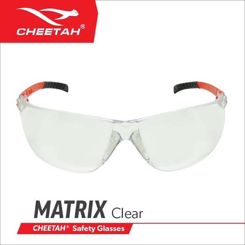 Cheetah Safety Glasses Matrix Clear Lens A 2